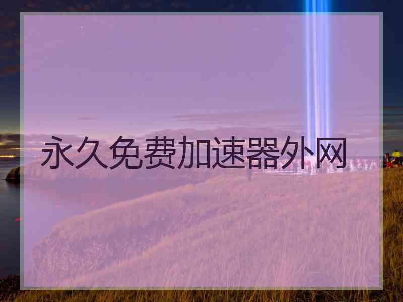 永久免费加速器外网