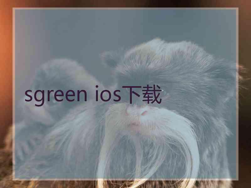 sgreen ios下载