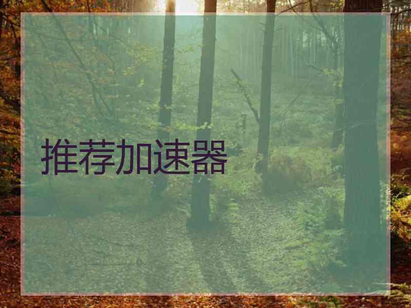 推荐加速器