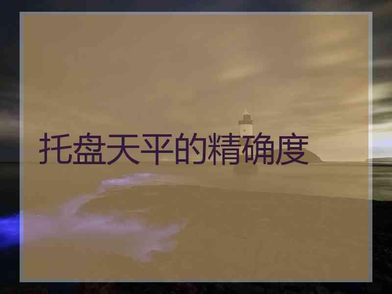 托盘天平的精确度