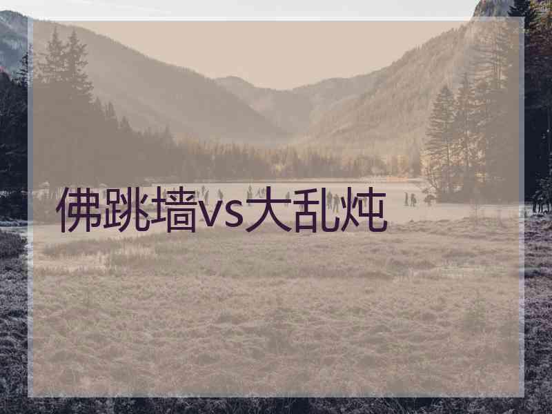 佛跳墙vs大乱炖