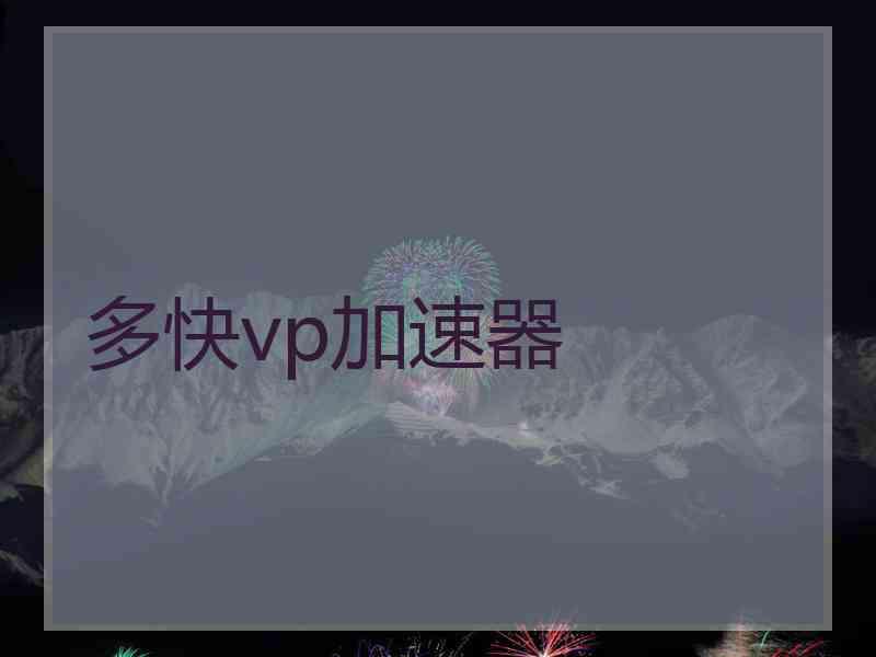 多快vp加速器