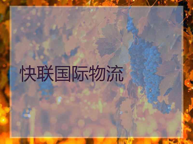 快联国际物流