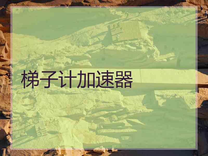 梯子计加速器