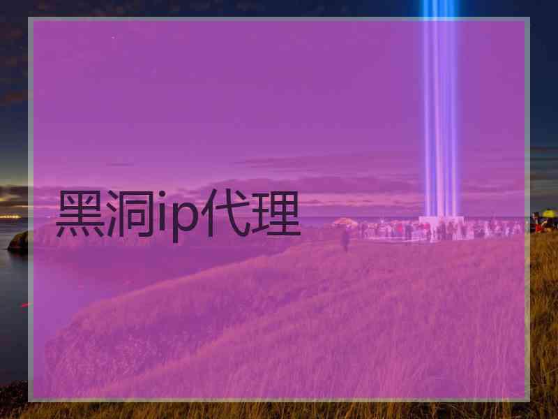 黑洞ip代理