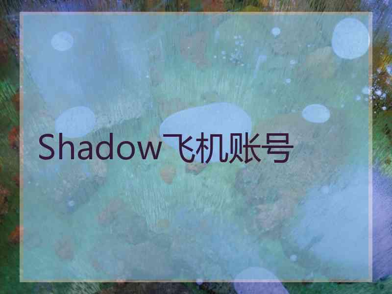 Shadow飞机账号