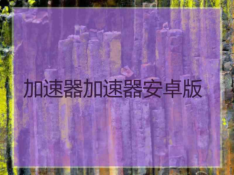 加速器加速器安卓版