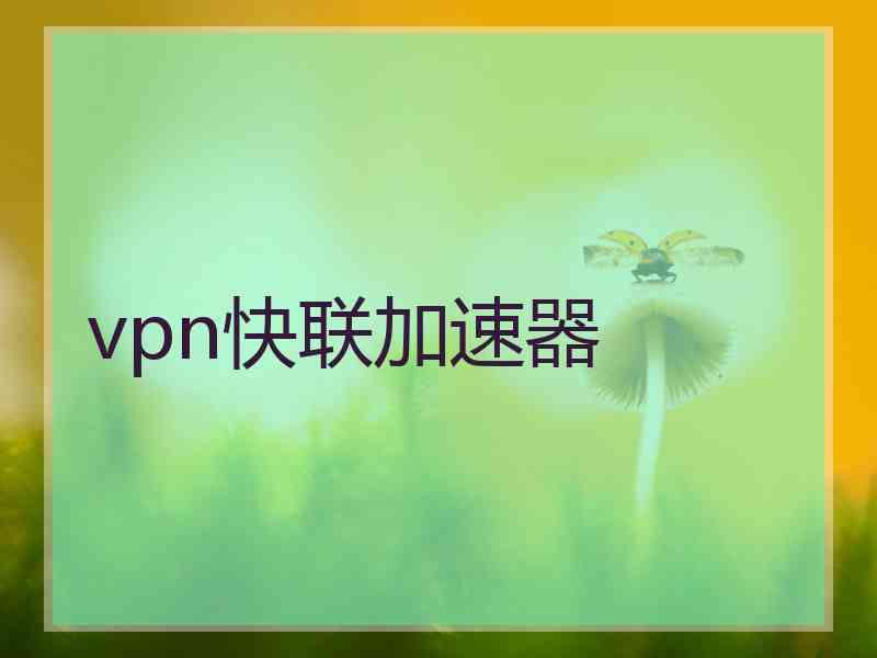 vpn快联加速器