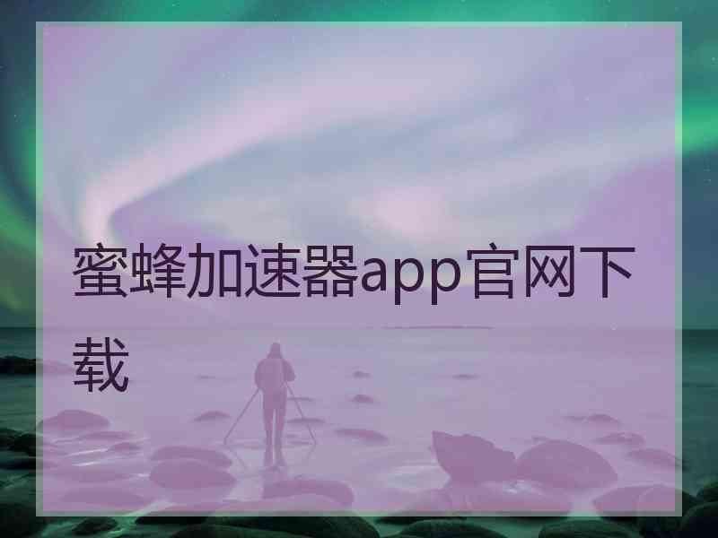 蜜蜂加速器app官网下载