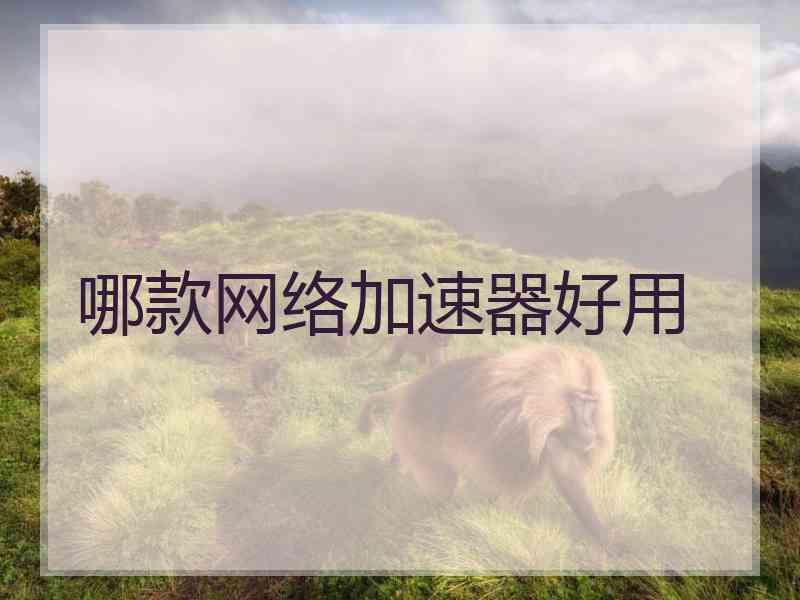 哪款网络加速器好用
