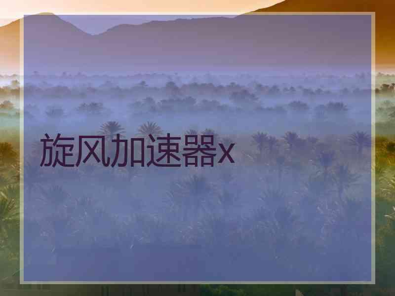 旋风加速器x