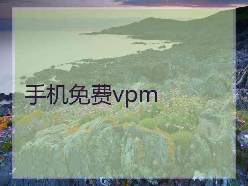 手机免费vpm