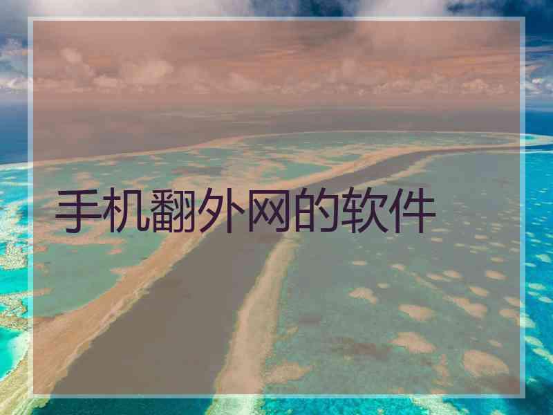 手机翻外网的软件