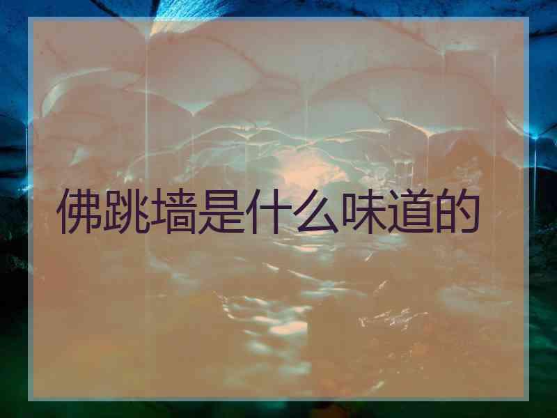 佛跳墙是什么味道的