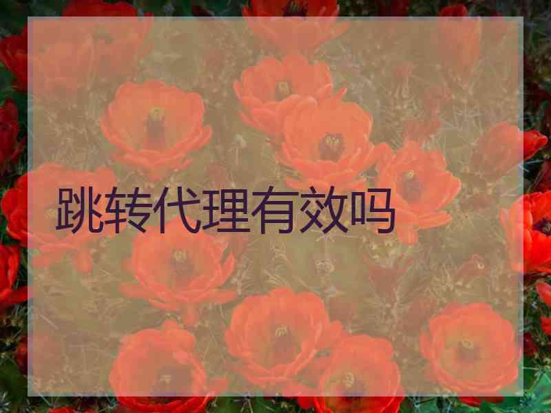 跳转代理有效吗