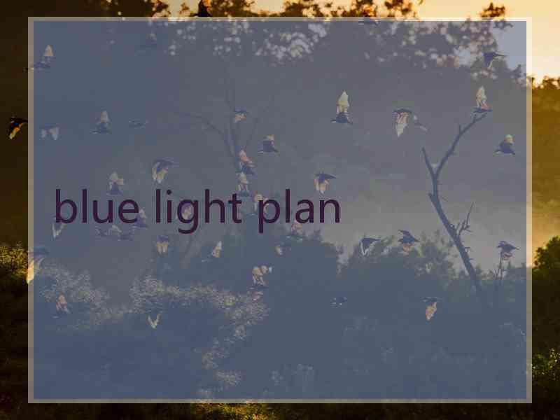 blue light plan