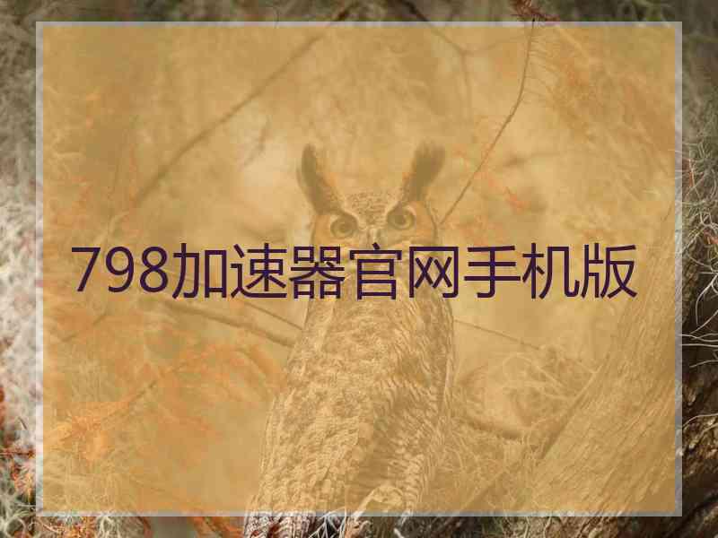 798加速器官网手机版