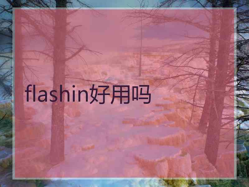flashin好用吗