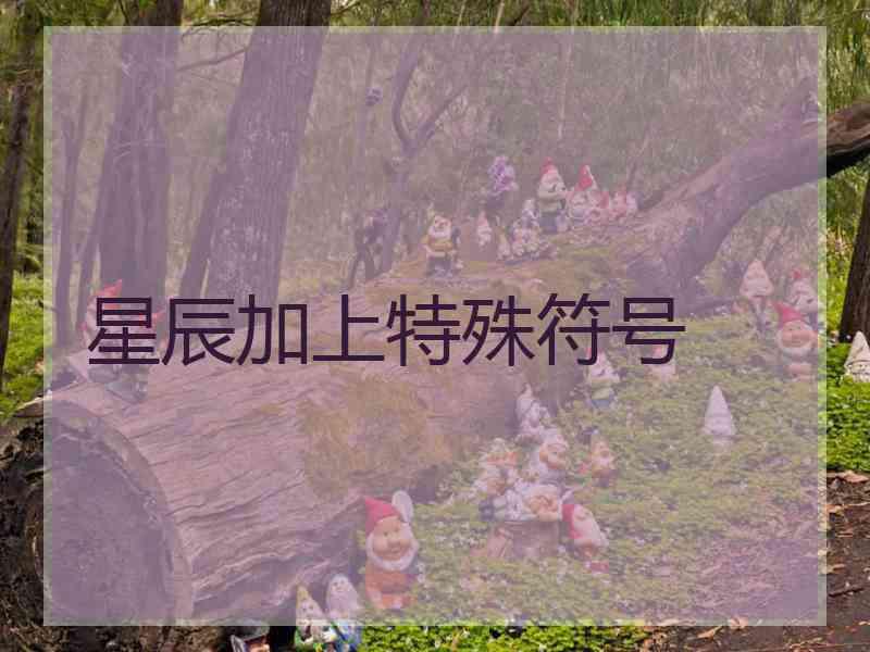 星辰加上特殊符号