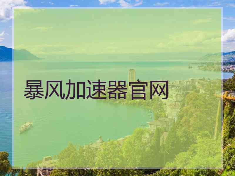 暴风加速器官网