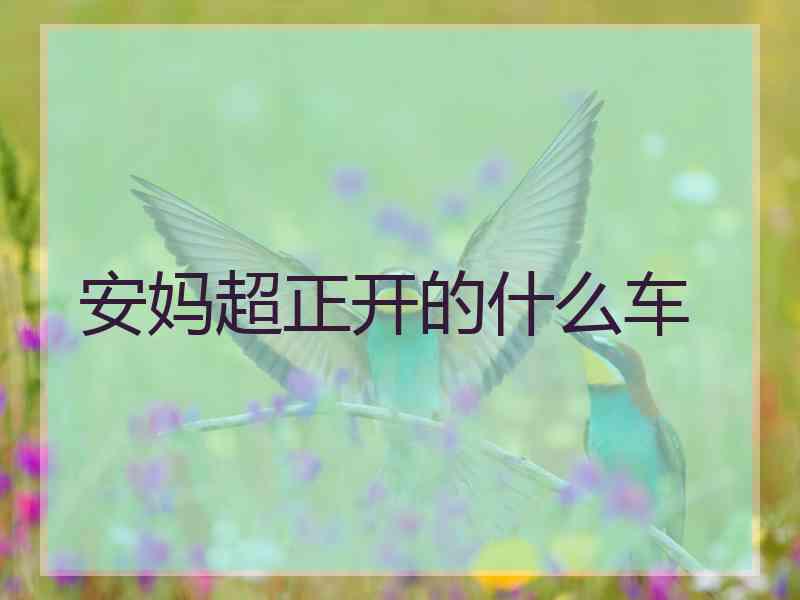 安妈超正开的什么车