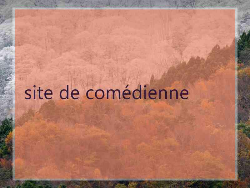 site de comédienne