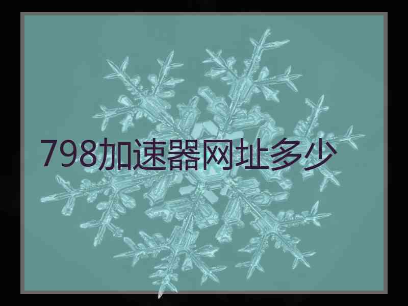798加速器网址多少