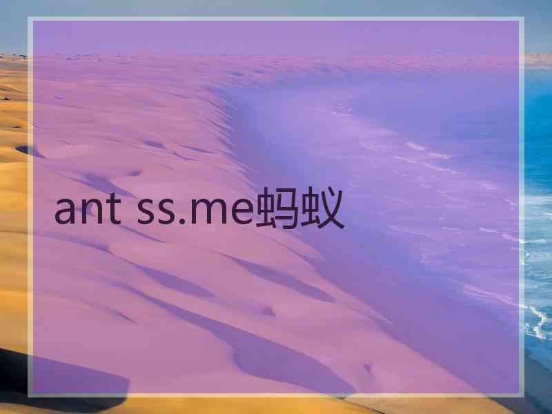 ant ss.me蚂蚁
