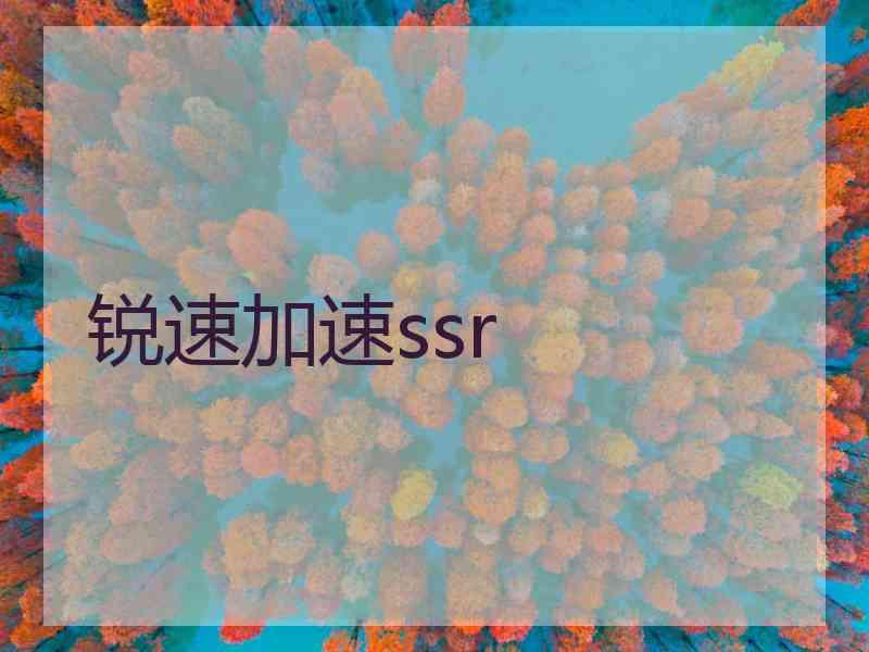锐速加速ssr