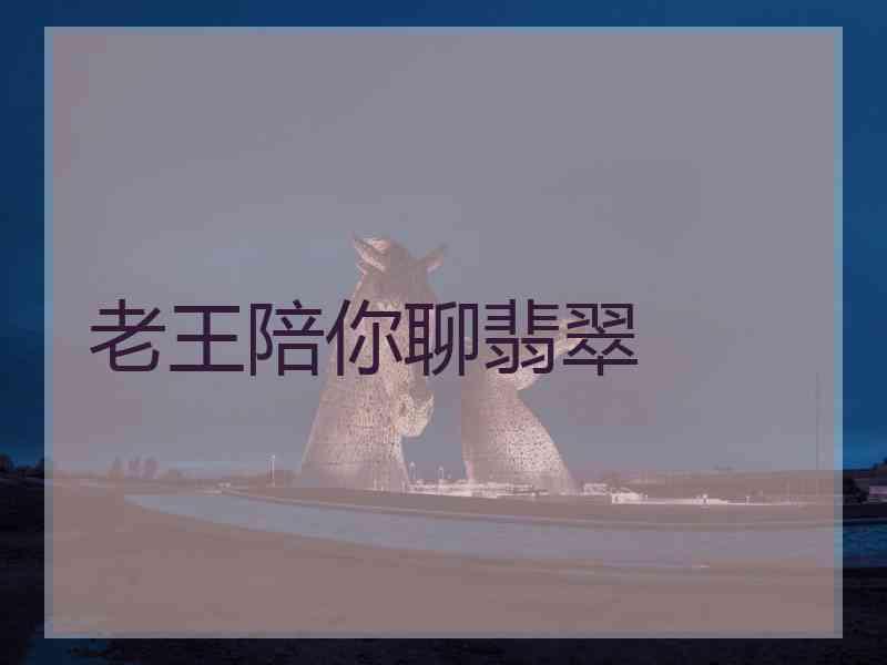 老王陪你聊翡翠