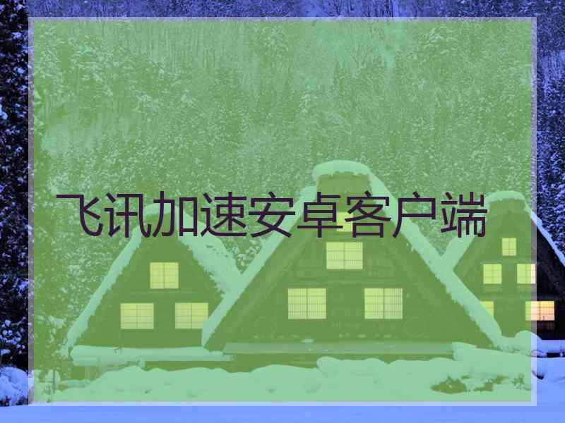 飞讯加速安卓客户端