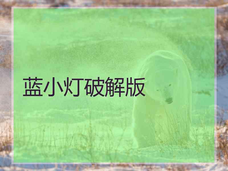 蓝小灯破解版