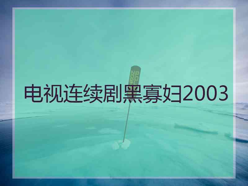 电视连续剧黑寡妇2003