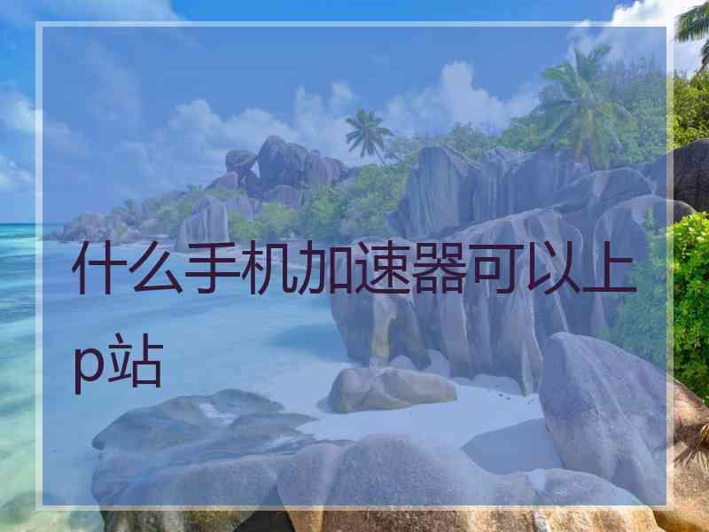什么手机加速器可以上p站
