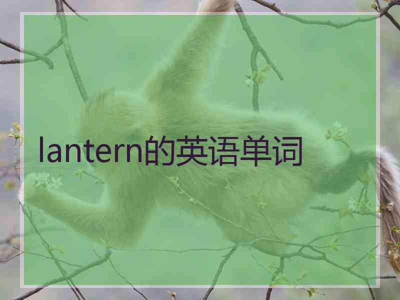 lantern的英语单词