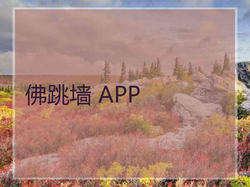 佛跳墙 APP