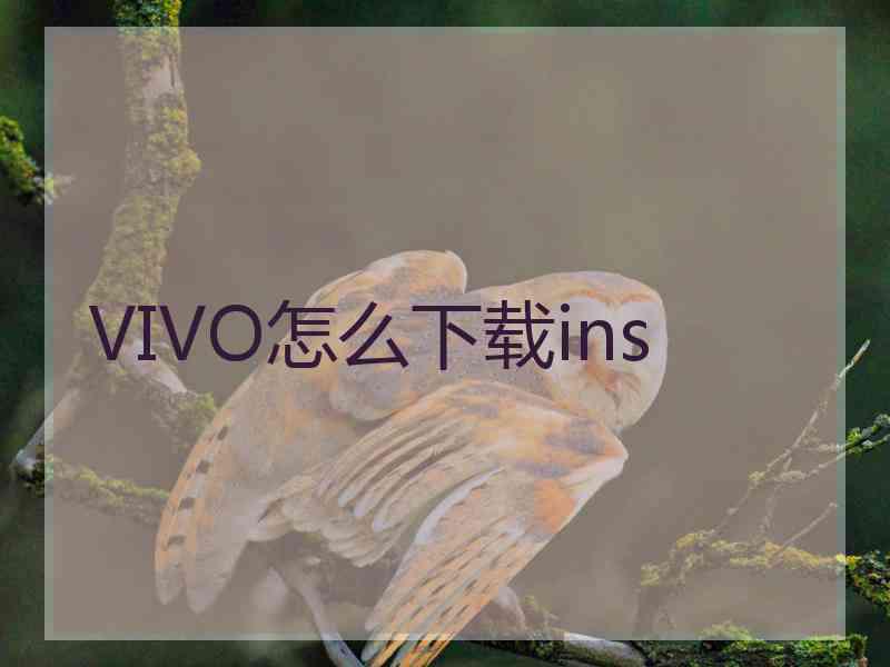 VIVO怎么下载ins