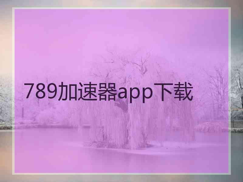 789加速器app下载