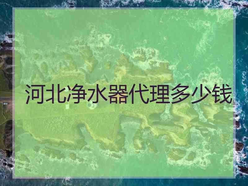 河北净水器代理多少钱