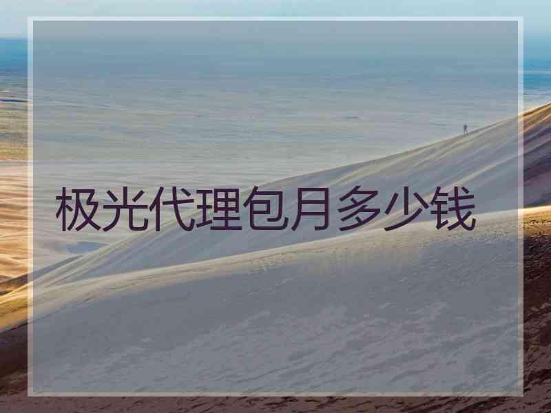 极光代理包月多少钱