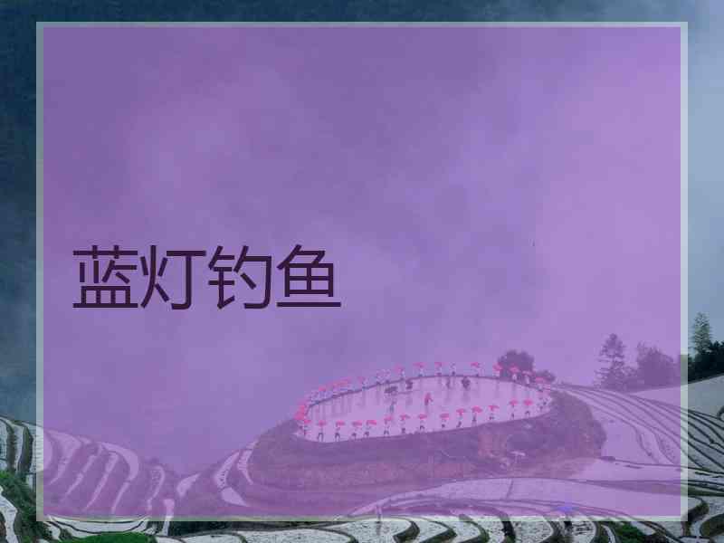 蓝灯钓鱼