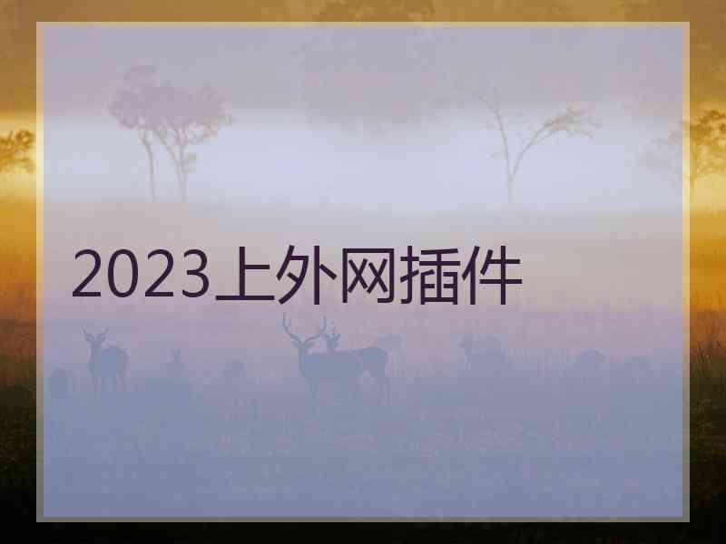 2023上外网插件