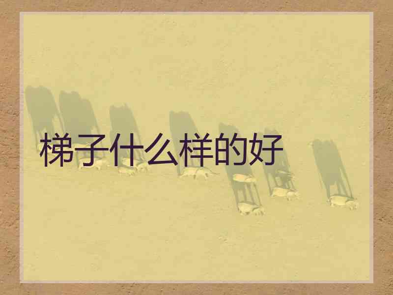 梯子什么样的好