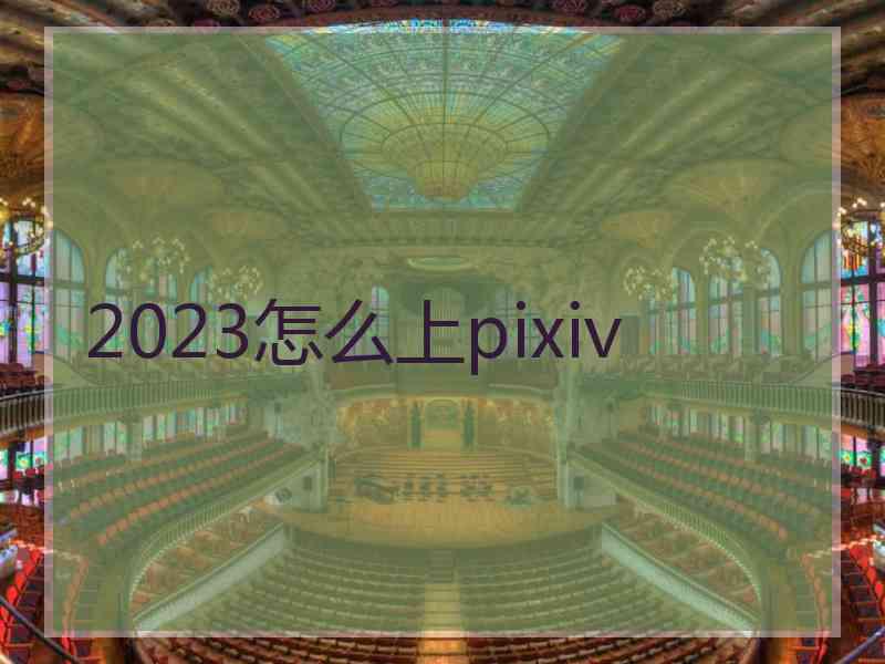 2023怎么上pixiv