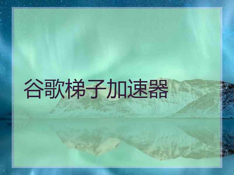 谷歌梯子加速器