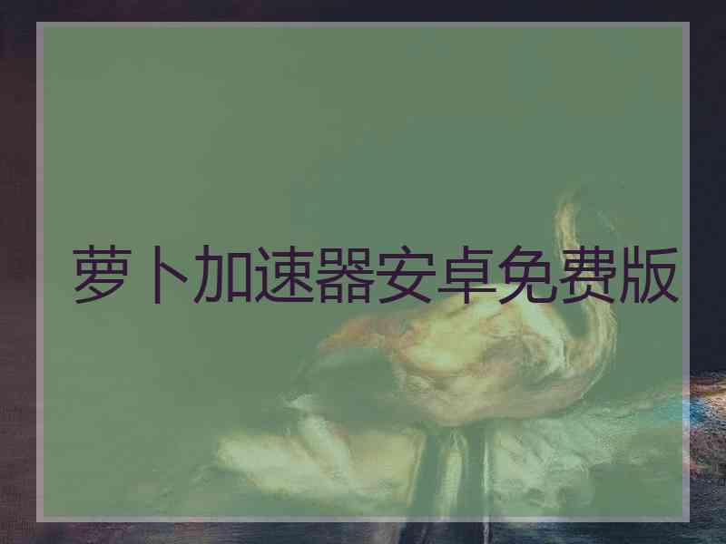 萝卜加速器安卓免费版