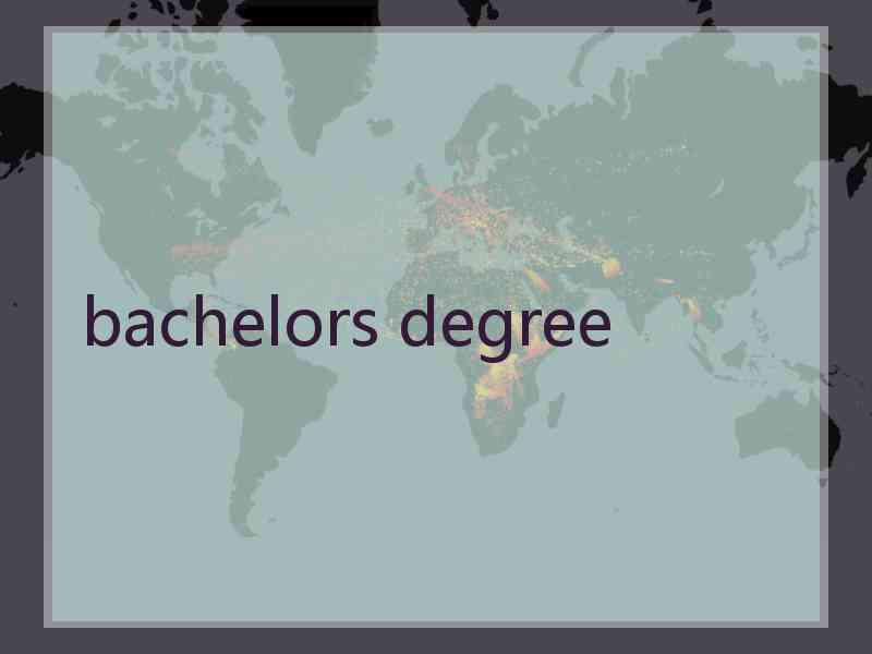 bachelors degree