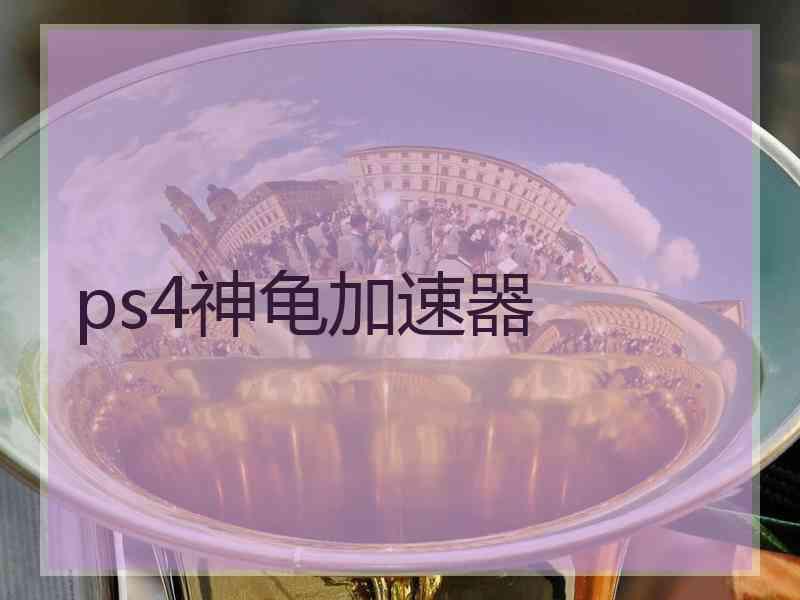 ps4神龟加速器