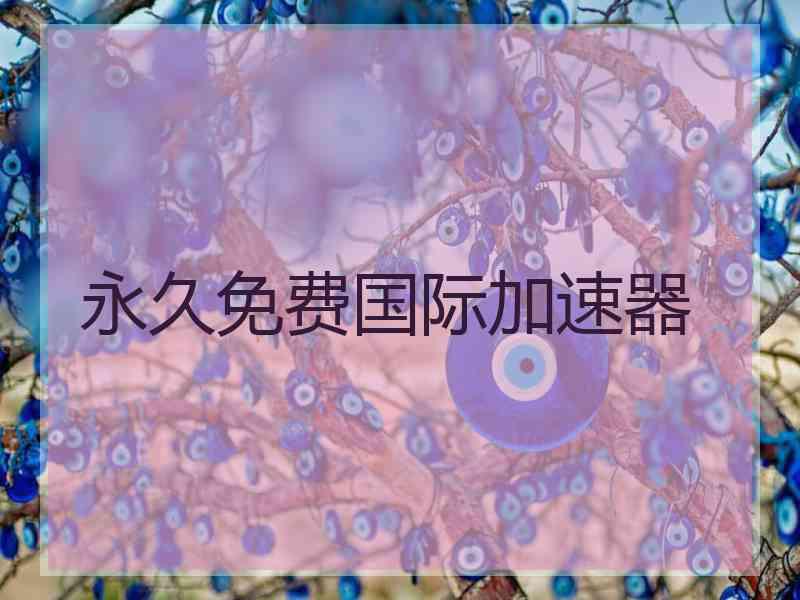 永久免费国际加速器