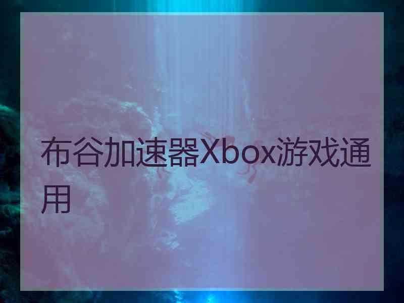 布谷加速器Xbox游戏通用